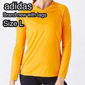 NEW Adidas women long sleeve lightweight top shirt size L